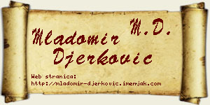 Mladomir Đerković vizit kartica